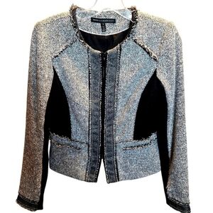 White House 2 Gray Women's Blazer Jacket Suit Coat Misses Size XS Extra Small